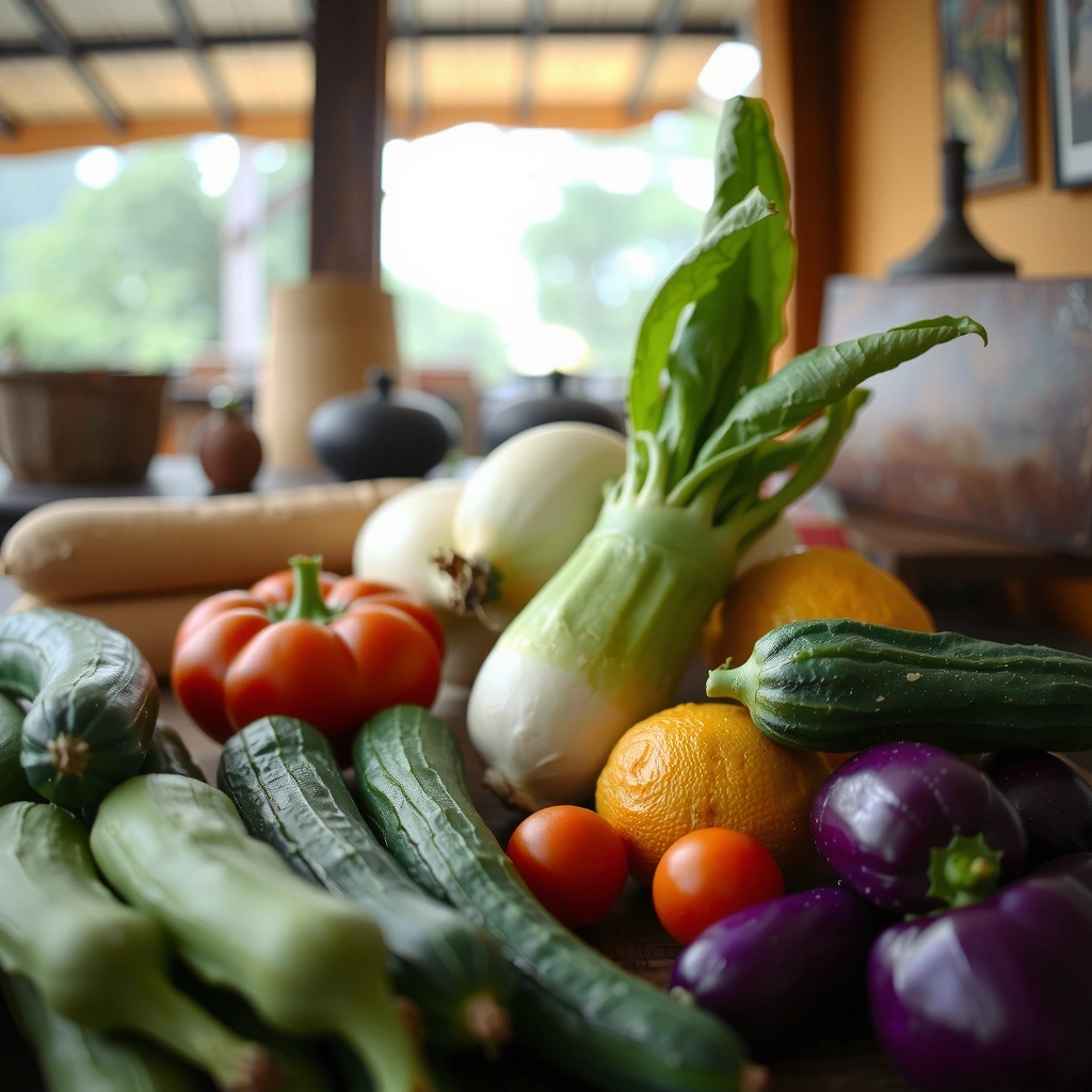 Fresh organic vegetables